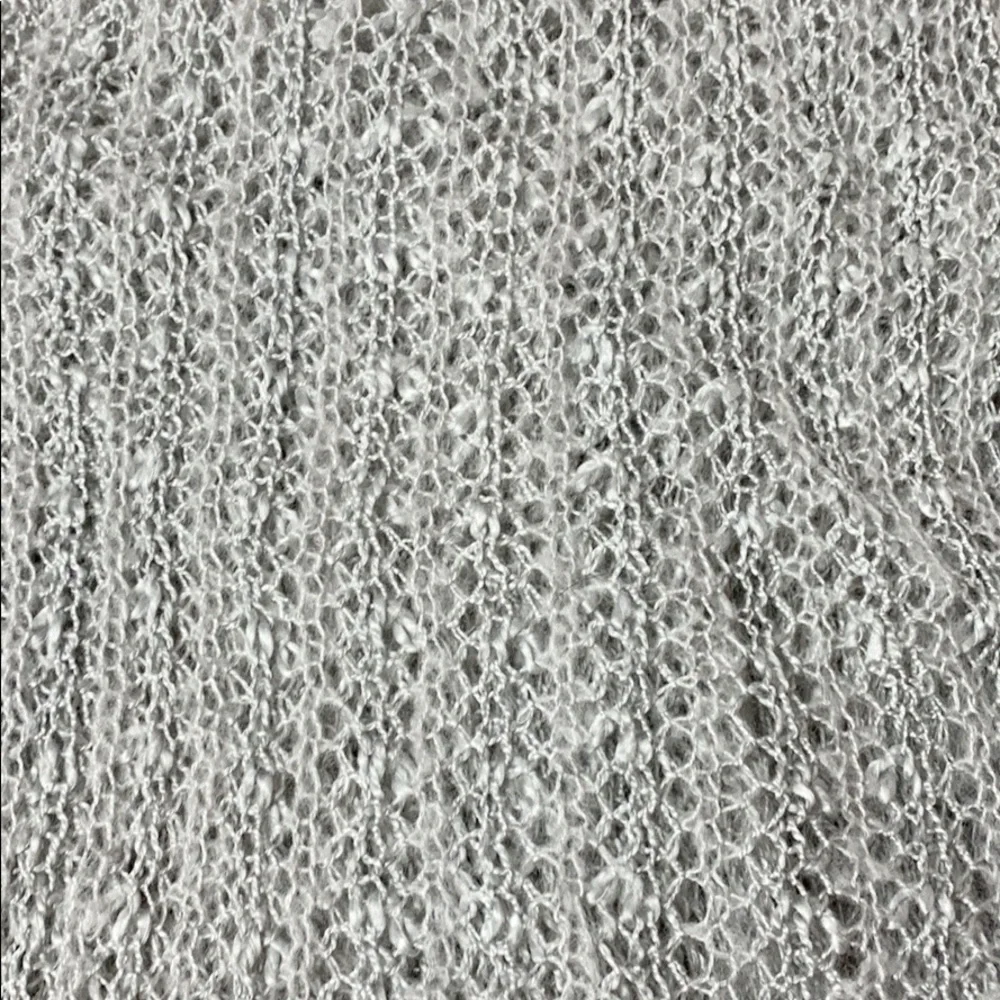 Collection18 gray open knit infinity scarf